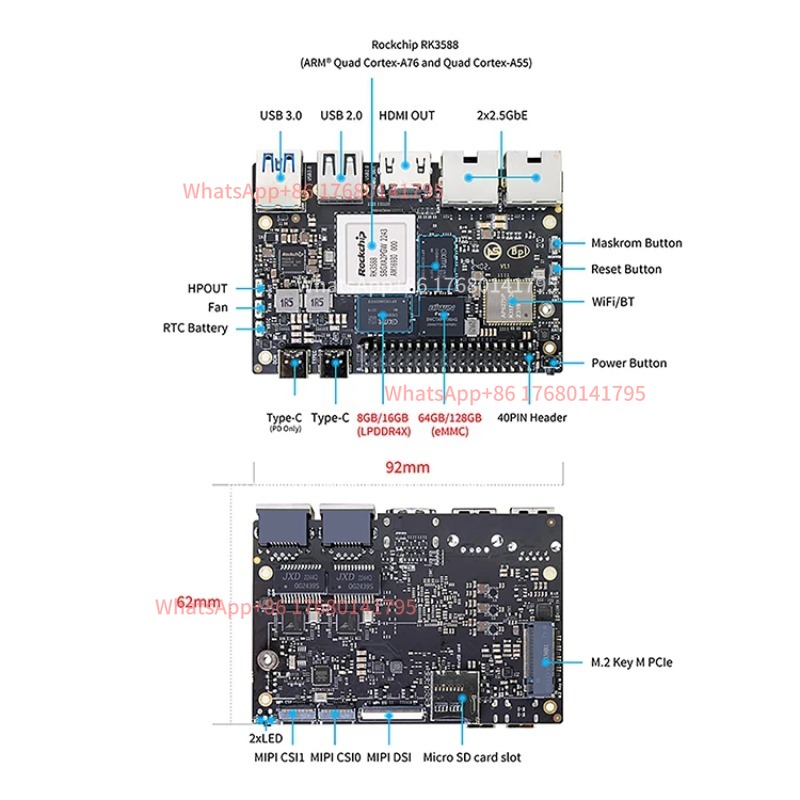 RK3588 Single Board Computer S - Banana Pi Bpi M7 Rk3588 ulasan dan harga