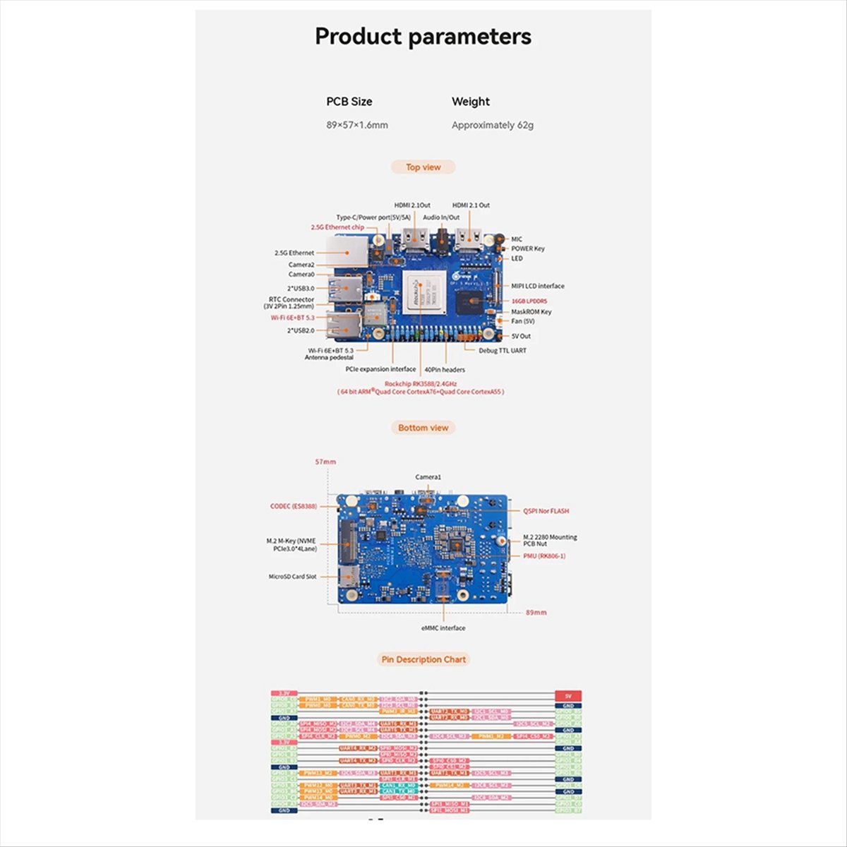 (ABGQ) For Orange Pi 5 Max 16G - Orange Pi 5 Max Rk3588 ulasan dan harga